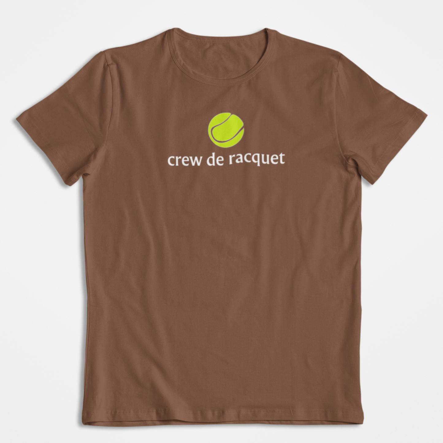 CREW DE RACQUET TENNIS SHIRT - BROWN