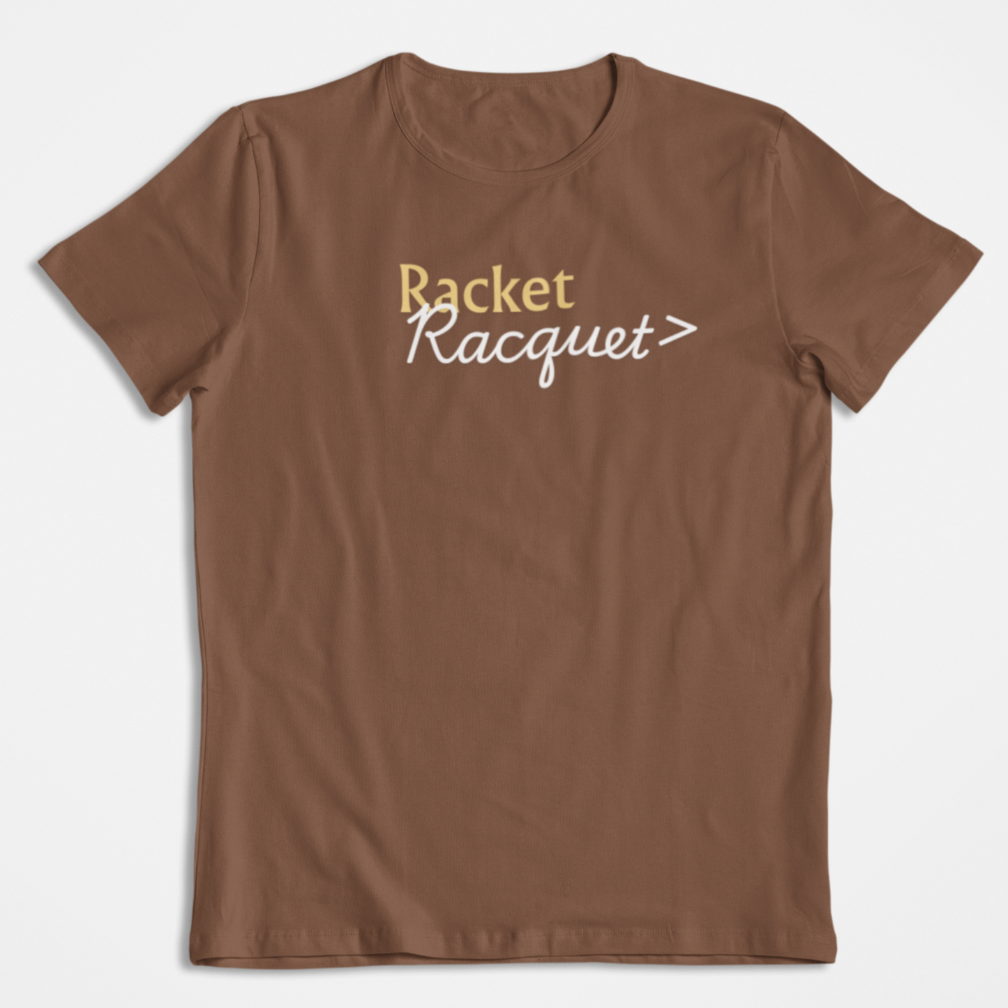 RACQUET OVER RACKET SHIRT - BROWN
